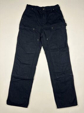 Carhartt Men’s Double-Knee Front loose original Fit Pants Black Size 34x32